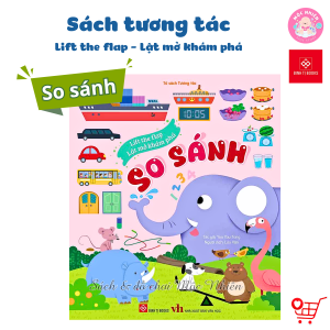 Sách tương tác - Lift the flap - Lật mở khám phá - So sánh - Đinh Tị Books