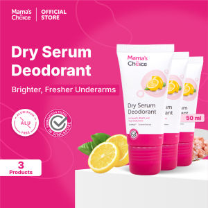 Mamas Choice Natural Dry Serum Deodorant Brightens Nourishing Anti-Perspirant (Bundle of 3)