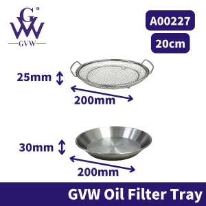GVW Oil Filter Tray Makanan Buffet Tray Set Oil Strainer Cooling Tray Penapis Minyak Masak Kitchen