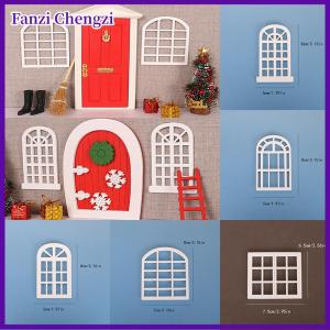 Fanzi 1 12 Dollhouse mini cửa sổ bằng gỗ khung mô hình Dollhouse đồ nội thất trang trí búp bê nhà Micro cảnh Xây Dựng Đạo cụ