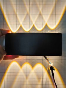 Đèn hắt tường 2 đầu ECOPATUO IP65 đèn tường chống nước đèn hiên đèn cổng đèn cầu thang đèn ban công đèn hắt