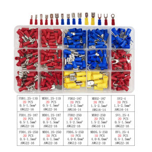 O-Type U-Shaped 280pcs Quick Terminal Block Cold-Pressed Wire Insulated   wire crimp connector