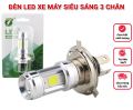 Đèn Pha Led 3 Chân H4/E01C Rtd Gắn Pha Xe Máy, Tiệt Kiệm Điện Hơn Với Bóng Sợi Tóc Thông Dụng Với Những Ưu Điểm Mà Đèn Pha Led.. 