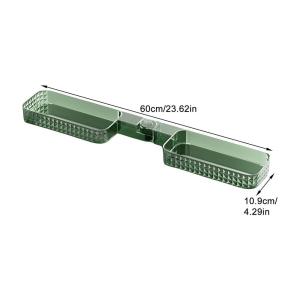 Bathroom Shampoo Holder Shower Storage Shelves U Shaped Foldable Shelf No Drilling Bath Rack Organizer For Shower Corner