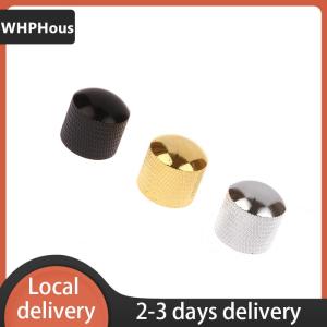 [COD] WHPHous Ship within 24 hours 1Pc Metal Electric Bass Guitar Tone Volume Knob Potentiometer Hat Cap Guitar Parts Push Knob With Hole Guitar Accessories