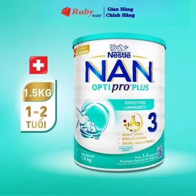 Sữa Bột Nan Optipro Plus 3 15Kg Cao Cấp Tăng Sức Đề Kháng Tốt Cho Hệ Tiêu Hoá 5HMO (DATE MỚI)