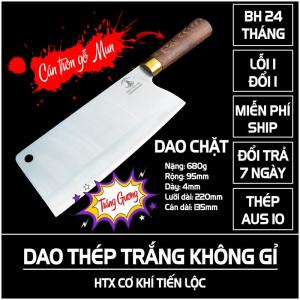 DAO CHẶT  CAO CẤP THÉP AUS10 TRÁNG GƯƠNG KHÔNG GỈ.