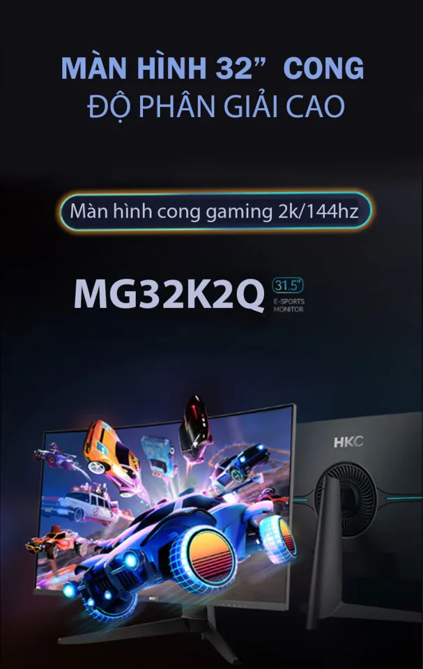 Màn hình cong gaming cao cấp HKC MG32K2Q 2k 144hz | Lazada.vn