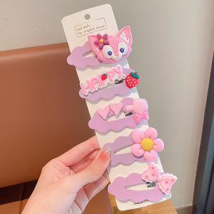 ALENADAY - Jepit Rambut Karakter Lucu Anak 1 Set 5 Pcs Jepitan Kartun Murah Fashion Korea KCR36