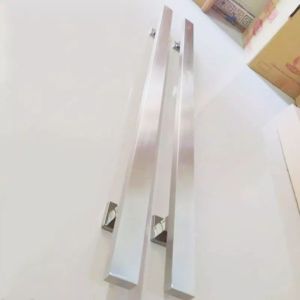 Handle pintu rumah stainless steel anti karat 100cm 120cm 150cm full hitam gagang pintu jumbo mewah tarikan pintu awet anti karat 1 meter