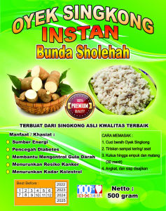 oyek instant oyek singkong tiwul bunda sholehah makanan penderita diabetes pengganti nasi tiwul beras singkong