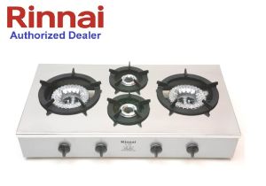 Rinnai RI-4RSPN - Heavy Duty Table Top 4 Burner Gas Stove Dapur Gas