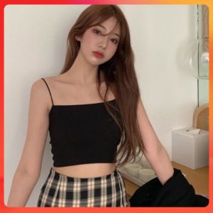 🔥[E002] Áo mặc trong 2 DÂY SỢI BÚN croptop có đệm mút hàng Quảng Châu cực HOT - kholenqc
