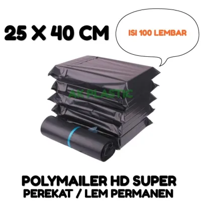Plastik Packing Plastik Polymailer 25X40 Bungkus Online Kuat dan Lentur isi 100 Lembar