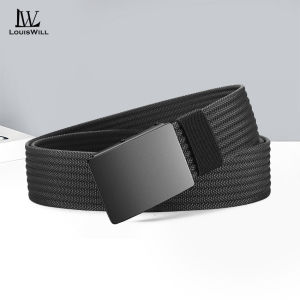 LouisWill Fashion Mens Belts Durable Nylon Belt Trendy Utility Waist Belts 120cm Adjustable Length Scratch Resistant Belts for Men Vintage Jeans Belt for Men
