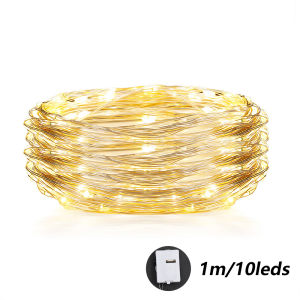 Dây Đèn Thần Tiên Đầy Sao Dây Đồng NHẤP NHÁY 1M/2M/Dây Đèn Led Trong Nhà Chống Nước Chạy Bằng Pin/Đèn Ngủ Trang Trí Cho Giáng Sinh Năm Mới Tiệc Tùng Đám Cưới Sinh Nhật Phòng Trẻ Em