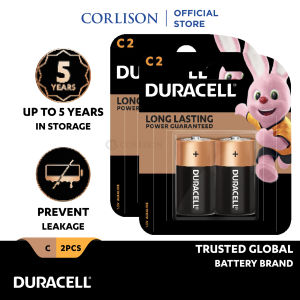 [Bundle of 2] Duracell Alkaline C2 Batteries pack of 2