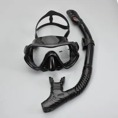 Snorkeling Set Anti-Fog Silicone tempered glass Diving Mask original Goggles Anti Leak Snorkel Mask for Adults