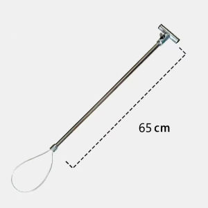 Thickened Stainless Steel Pig Snare Pole Corrosion Resistant Livestock Hog Catcher with Self-Locking Mechanism