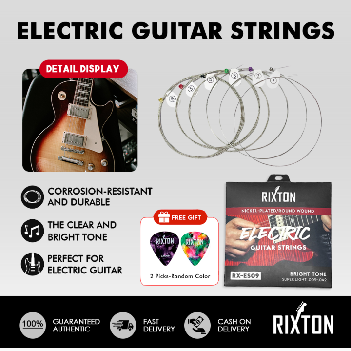 Electric guitar strings store made of