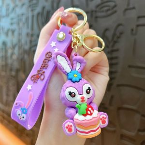 Gantungan Kunci Lucu 3D Stella Lou + Tali Stella Lou + Kaitan Keychain Tas Key Chain Disney Karakter Kartun Gantungan Kunci Motor Mobil Rumah Bag Hadiah Gift Souvenir Ultah Ulang Tahun