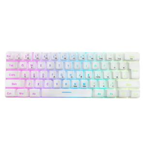 Bàn phím chơi game có dây cho Game Thủ PC đèn nền LED Keycap Bàn Phím Cơ 61 phím máy tính để bàn Bàn phím để chơi game
