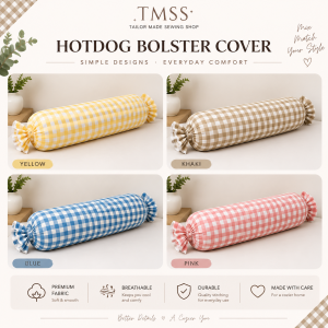 HOTDOG / BOLSTER PILLOW COVER ONLY Medium (22X 34) Large (24X36)
