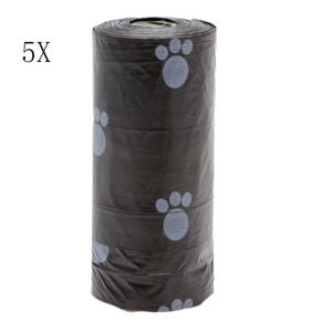 DFYER56 Poo Painted Refills Plastic Scooper Home Supply Waste Poop Bags Pick Pet Dog 5Rolls/75Pcs