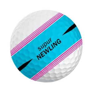 BLACKON Ba lớp Bóng Golf Xanh da trời Nhắm 360 ° Bóng Golf ba lớp Phụ kiện chơi gôn Màu cam Bóng Golf đường dài siêu Cuộc thi chuyên nghiệp