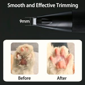 Dog Clippers for Small Areas: Electric Dog Paw Hair Trimmer & LED Light USB Rechargeable Cat Hair Trimmer