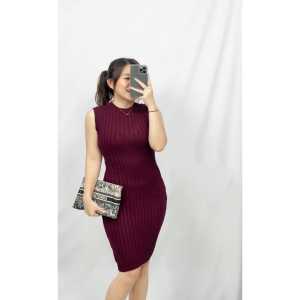 Ami Collection - Dress Rere Rajut Sleeveless / Dress Rere Tanpa Lengan / Bodycon Dress