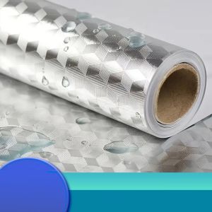 Giấy dán bề mặt bếp trang trí nhà bếp phong cách tối giản