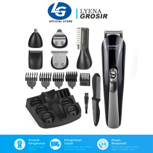 Trimmer Kemei KM-600 6 IN 1 Electric Hair Clipper Alat Pangkas Rambut Multifungsi