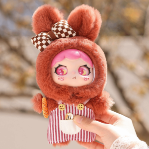 SDFSF ฟูฟ่อง กระเป๋าพวงกุญแจตุ๊กตาการ์ตูน ผ้าฝ้าย PP ฟิกเกอร์แอคชั่น จี้ตุ๊กตาหน้าไวนิล สายพวงกุญแจขนนุ่ม คอลเลกชัน จี้ของเล่นสัตว์ ของตกแต่งบ้าน