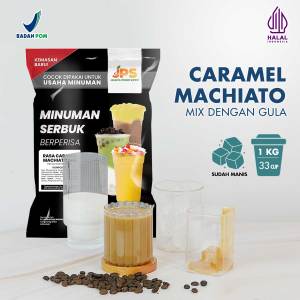 Bubuk Minuman Caramel Macchiato Mix Gula 1 kg - Serbuk Kopi Karamel Instan - JPS