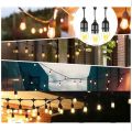 Fitting Lampu Gantung Outdoor 10Meter 10Fiting E27 10m Kabel. 
