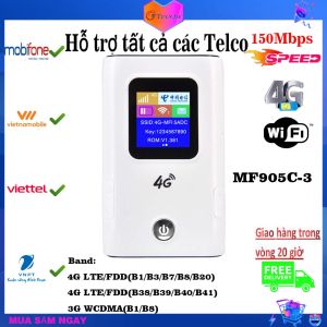 Modem Bộ Định Tuyến Wifi 4G LTE Điểm Truy Cập Wifi Di Động Bỏ Túi 3G 4G Cat4 150Mbps FDD Băng Thông Rộng Không Dây Mở Khóa Cho Xe Hơi Mifi Di Động Có Khe Cắm Thẻ Sim