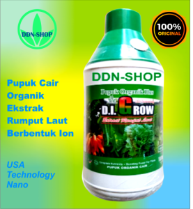 Pupuk Organik Cair Di Grow Merah Bunga Buah 1 Ltr USA Technologi Bentuk Ion Semprot