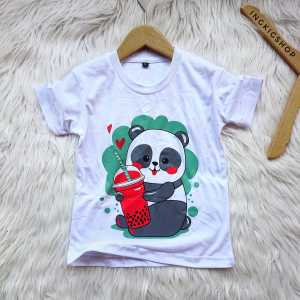 Kaos Anak Boba Bear Warna Putih Mantul 1-10 Tahun
