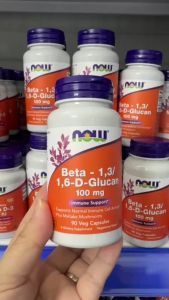 Now Beta -13/16-D - Glucan 100mg Viên uống tăng cường khả năng miễn dịch ngăn ngừa ung thư - ✔ Hỗ trợ hoạt động khỏe mạnh của hệ miễn dịch ✔ Bổ sung Beta Glucan từ nấm men & nấm Maitake ✔ Phù hợp cho người cần tăng cường sức khỏe tổng thể
