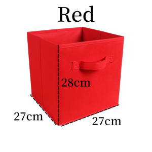 【Woody】 Foldable Non Woven Storage Box Home Office Bedroom Cosmetics Organiser Toy Storage Box Fabric Box