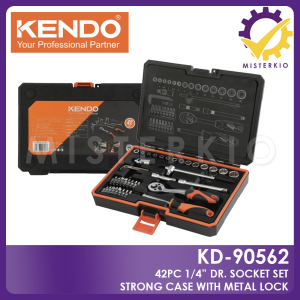 KENDO 42pc 1/4" Dr. Socket Set 90562