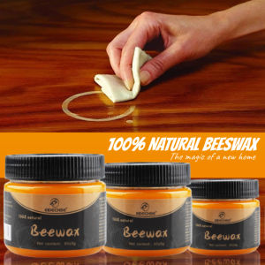 【New Arrival】80g Natural Beewax Wood Furniture Care Wax Waterproof Wear-resistant Cleaning Brightening Solid Wood Floor Maintenance Wax