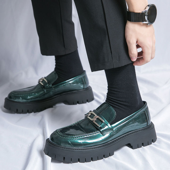 Chunky Loafers Trendy Mens Loafers 2023 New Plus Size 46 Tassel