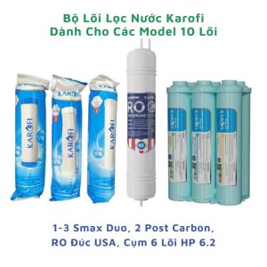 [COMBO] Bộ 10 Lõi Lọc KAROFI - Hàng chính hãng - Dùng thay cho máy KAD-D52KAD - X39