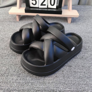 [Free Shipping] WomenS High-Heeled Slippers Suitable For Outdoor Wear In Summer Featuring A Thick Sole EVA Material And Non-Slip Design.These Are Soft-Soled Sandals For Women