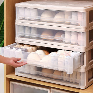 Lefang Wardrobe Stackable Transparent Underwear Storage Box Bra Panty Socks Drawer Storage Box Clothes Organization