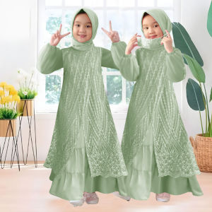 TTC GAMIS LIVINA KIDS / GAMIS ANAK TILE MUTIARA MEWAH MODERN - UKURAN S-M-L-XL-XXL