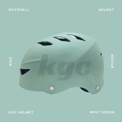 [KGC] KGC MINT GREEN Motorcycle / Bike Helmet Open Face None Visor Nutshell Bike Bicycle Capac Lens Visors With Wind Protection