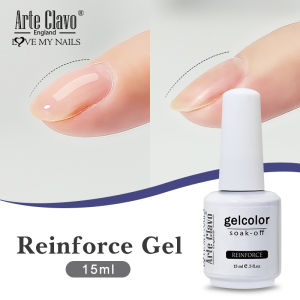 Arte Clavo Top Gel Polish 15ml Semi Permanent Varnish Function Gel Base Super Top Coat Transparent Gel Nails Soak Off Gel